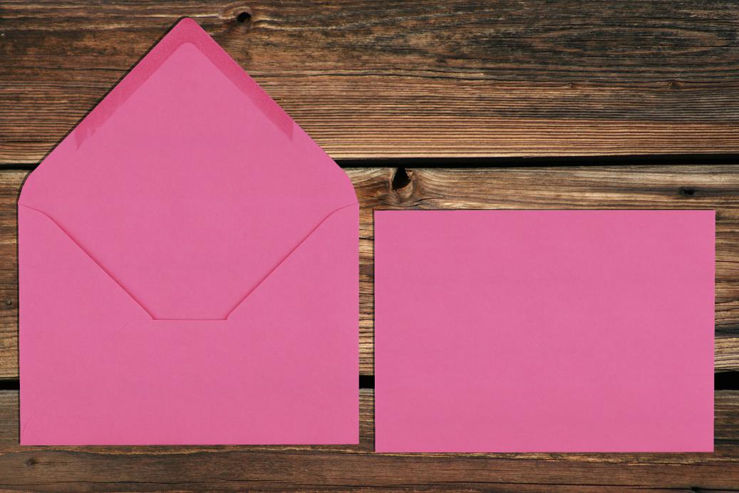 Briefhüllen 120x180 mm Nassklebend Knallrosa 120 g/qm